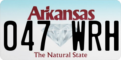 AR license plate 047WRH