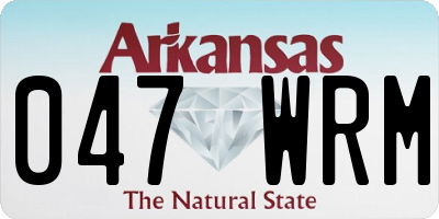 AR license plate 047WRM