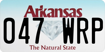AR license plate 047WRP