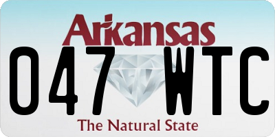 AR license plate 047WTC