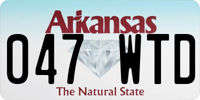 AR license plate 047WTD