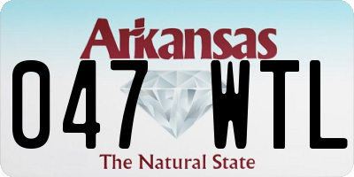 AR license plate 047WTL