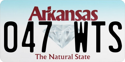 AR license plate 047WTS