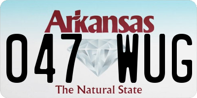 AR license plate 047WUG