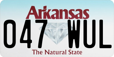 AR license plate 047WUL