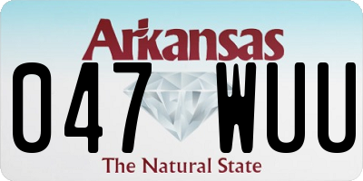 AR license plate 047WUU