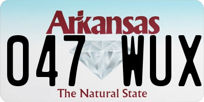 AR license plate 047WUX