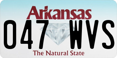 AR license plate 047WVS