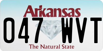AR license plate 047WVT
