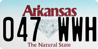 AR license plate 047WWH