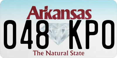 AR license plate 048KPO