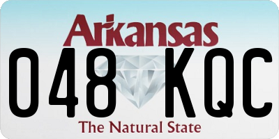AR license plate 048KQC