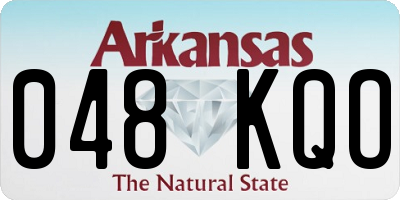 AR license plate 048KQO