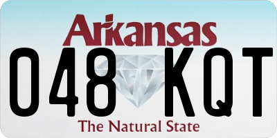 AR license plate 048KQT