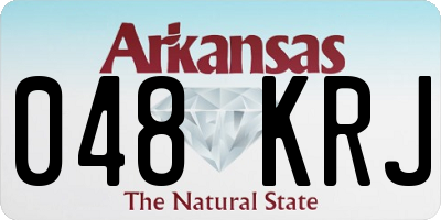 AR license plate 048KRJ