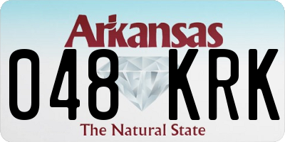 AR license plate 048KRK