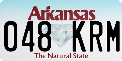 AR license plate 048KRM