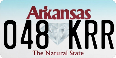 AR license plate 048KRR