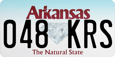 AR license plate 048KRS