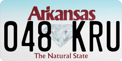 AR license plate 048KRU