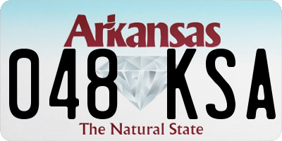 AR license plate 048KSA