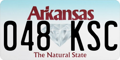 AR license plate 048KSC