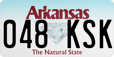 AR license plate 048KSK