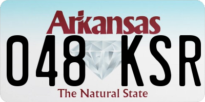 AR license plate 048KSR