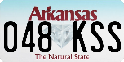 AR license plate 048KSS
