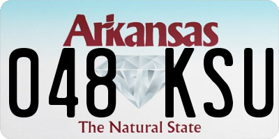 AR license plate 048KSU