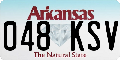 AR license plate 048KSV