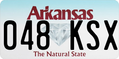 AR license plate 048KSX