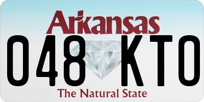 AR license plate 048KTO