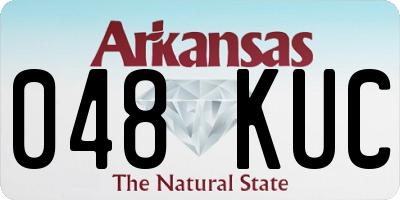 AR license plate 048KUC