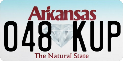 AR license plate 048KUP
