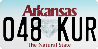 AR license plate 048KUR