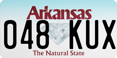 AR license plate 048KUX