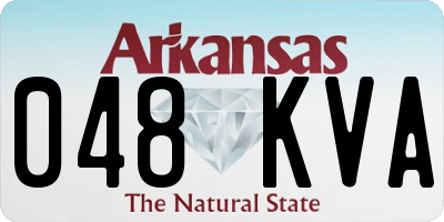 AR license plate 048KVA