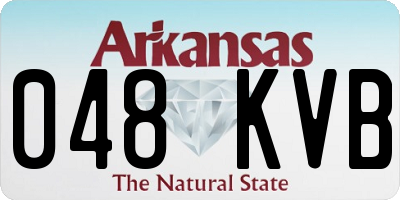 AR license plate 048KVB