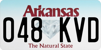 AR license plate 048KVD