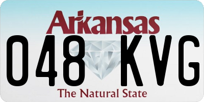 AR license plate 048KVG