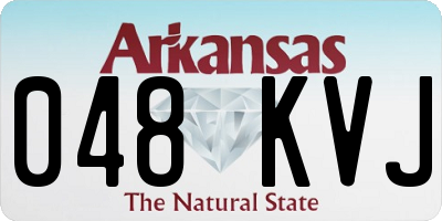 AR license plate 048KVJ