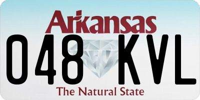AR license plate 048KVL