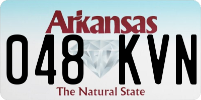AR license plate 048KVN