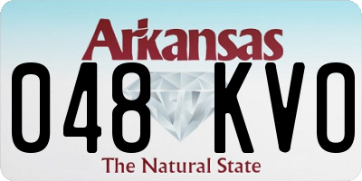 AR license plate 048KVO