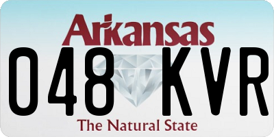 AR license plate 048KVR