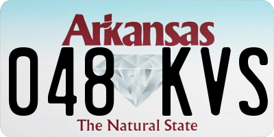 AR license plate 048KVS