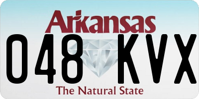 AR license plate 048KVX