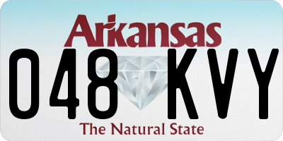 AR license plate 048KVY