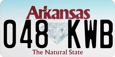 AR license plate 048KWB